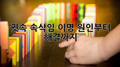 귓속 속삭임, 이명 원인부터 해결까지! 👂✨